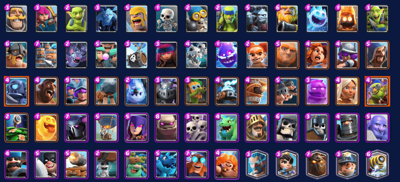 clash royale card comparison