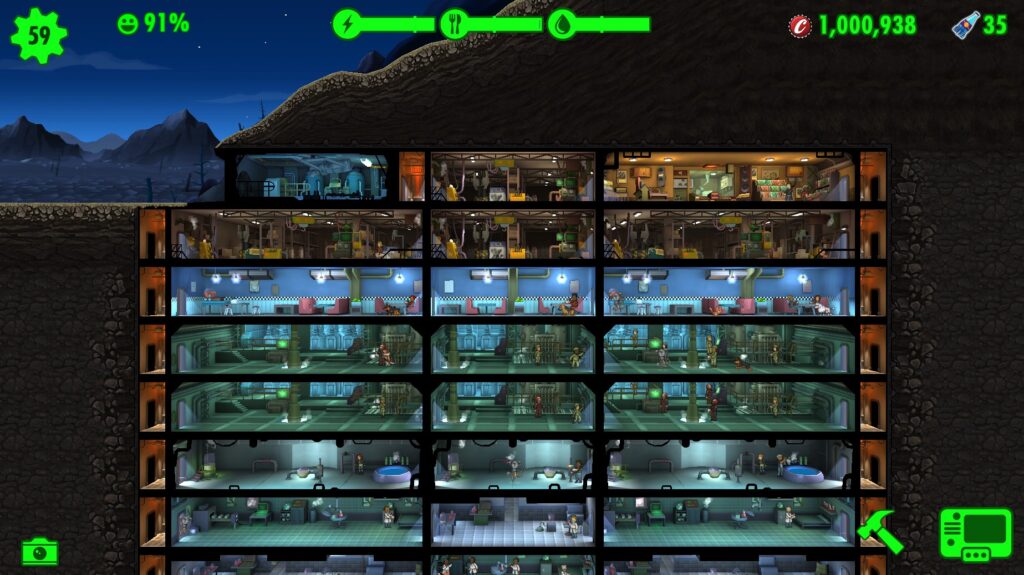 fallout shelter layout