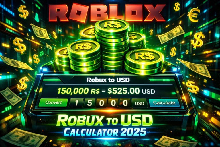 Robux to USD Calculator | DevEx Rate & Tax Tool