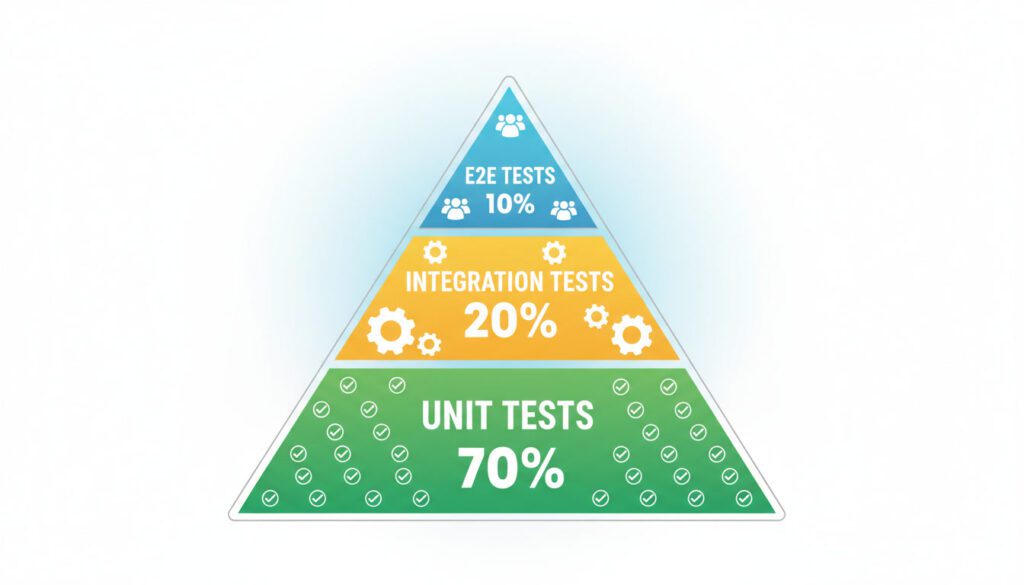 testing pyramid diagram