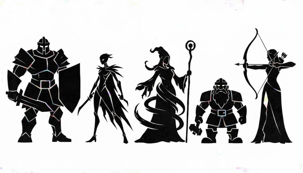 silhouette drawing
