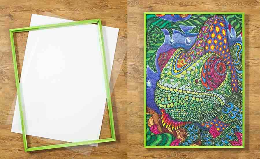 how to frame a puzzle