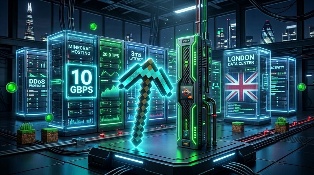 minecraft server hosting in UK