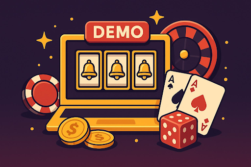 Cards, dice, and a roulette wheel