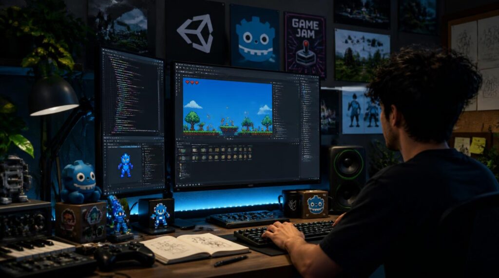 start a video game